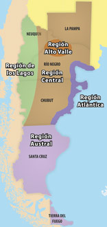 Mapa Patagonia